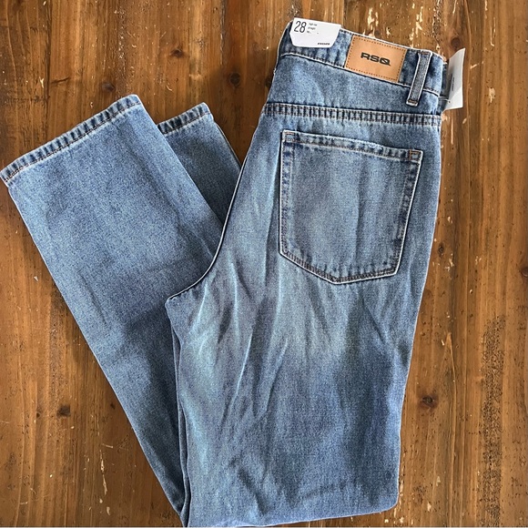 Rsq high rise straight leg distressed in the knee new w/tags size 28 - Picture 1 of 8
